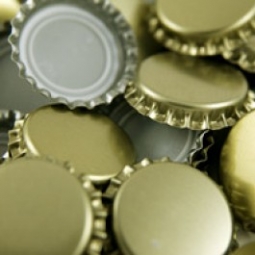 PLAIN GOLD CROWN CAPS 144